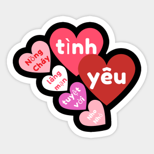 Valentine's Day Candy Heart, All the Ways of Love, Vietnamese Sticker